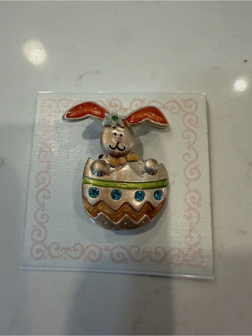 Easter Bunny Egg accessory pin